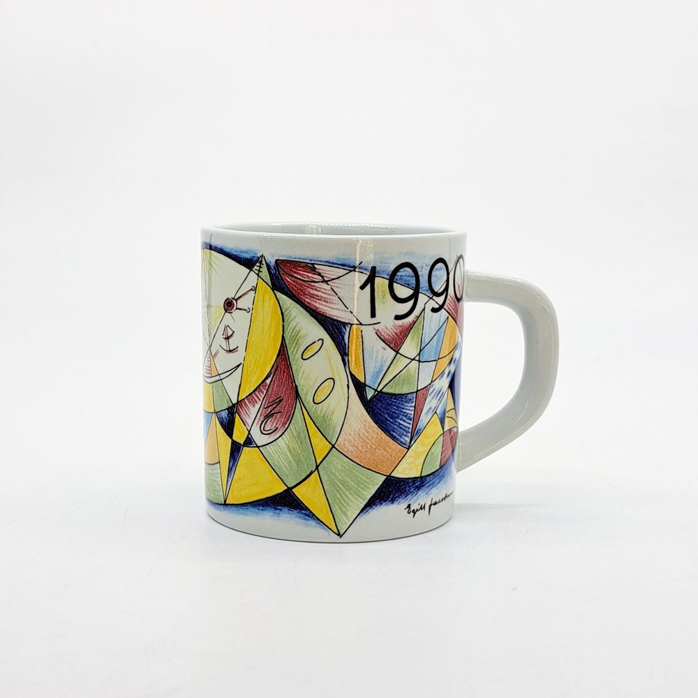 ロイヤルコペンハーゲン ROYAL COPENHAGEN イヤーマグ year mug アニュアルマグ Sサイズ 1990年 北欧ビンテージ デンマーク ●