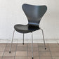 フリッツハンセン Fritz Hansen セブンチェア ダイニングチェア カラードアッシュ ブラック アルネ・ヤコブセン 北欧 デンマーク 定価￥76,780- 美品 B ◇