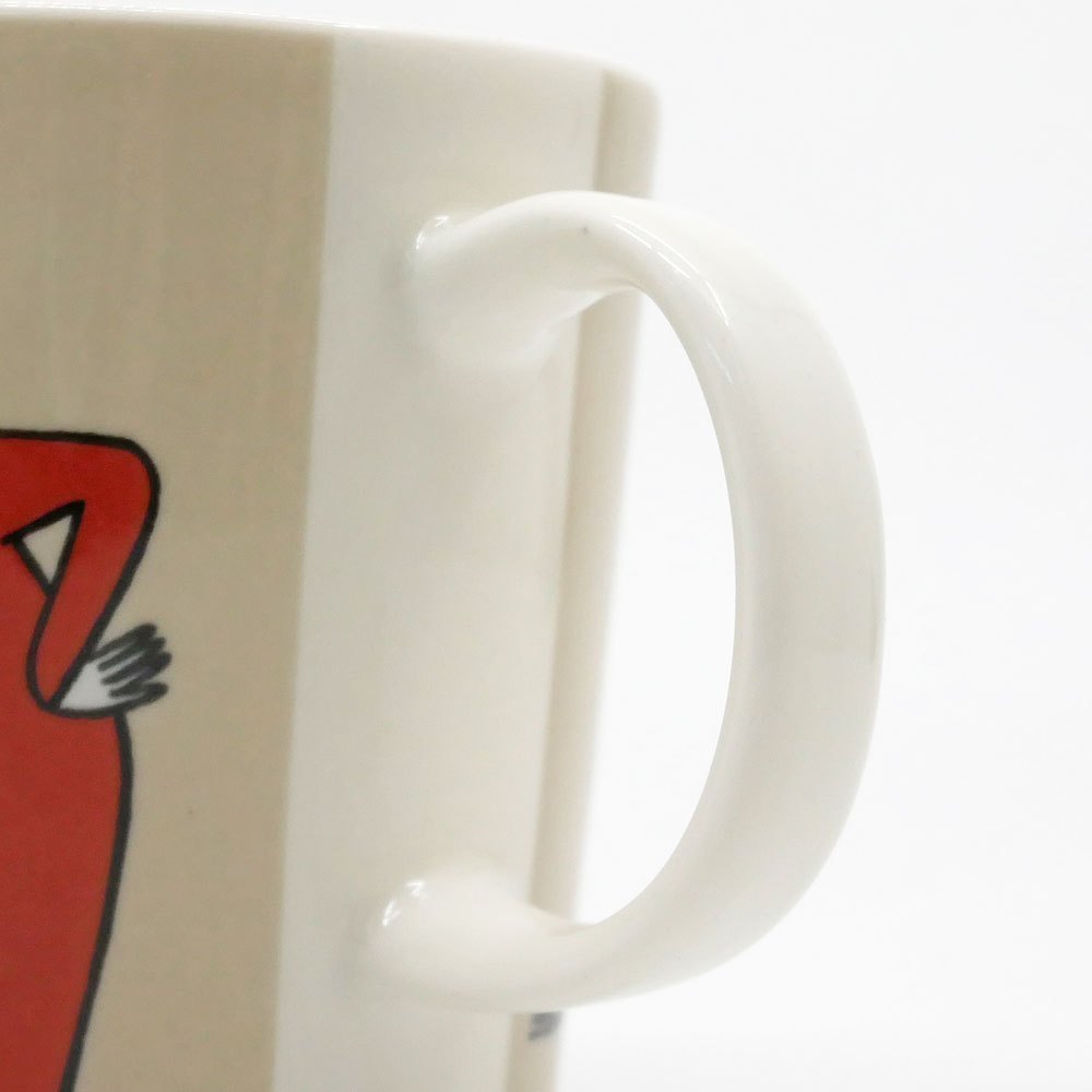 アラビア ARABIA ムーミンマグ MOOMIN フィリフヨンカ ベージュ 2004-13年 廃番 フィンランド 北欧食器 ●