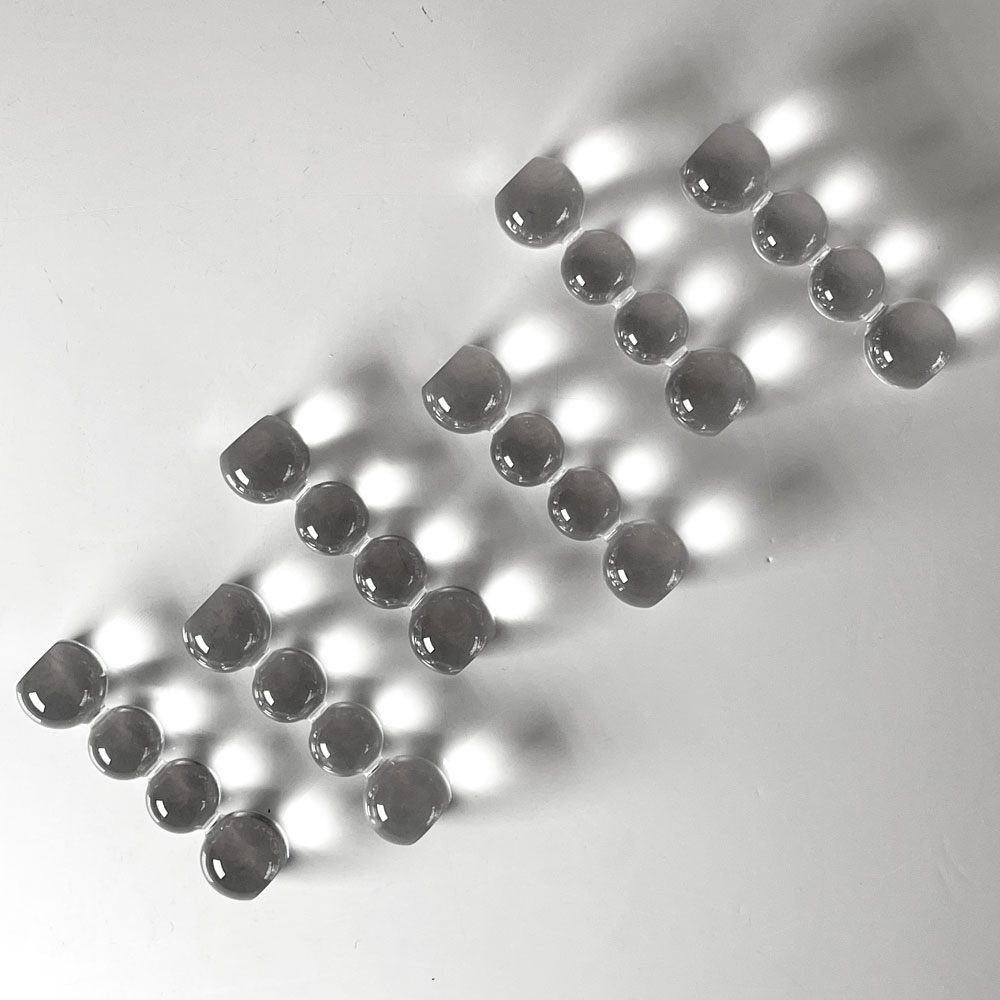 サンルイ SAINT-LOUIS バブルス bubbles カトラリーレスト 6個セット 箸置き クリスタルガラス 箱付き 未使用品 フランス ■