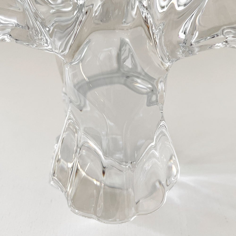 バカラ Baccarat アメリカンイーグル 鷹 ガラスオブジェ 置物 W25.5cm クリスタルガラス フランス 参考定価￥194,400- ◎