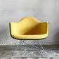 ハーマンミラー Herman Miller アームシェルチェア セカンド 2nd アプホルスター ファブリック イエロー キャッツクレイドル MFS製 C&R イームズ ■