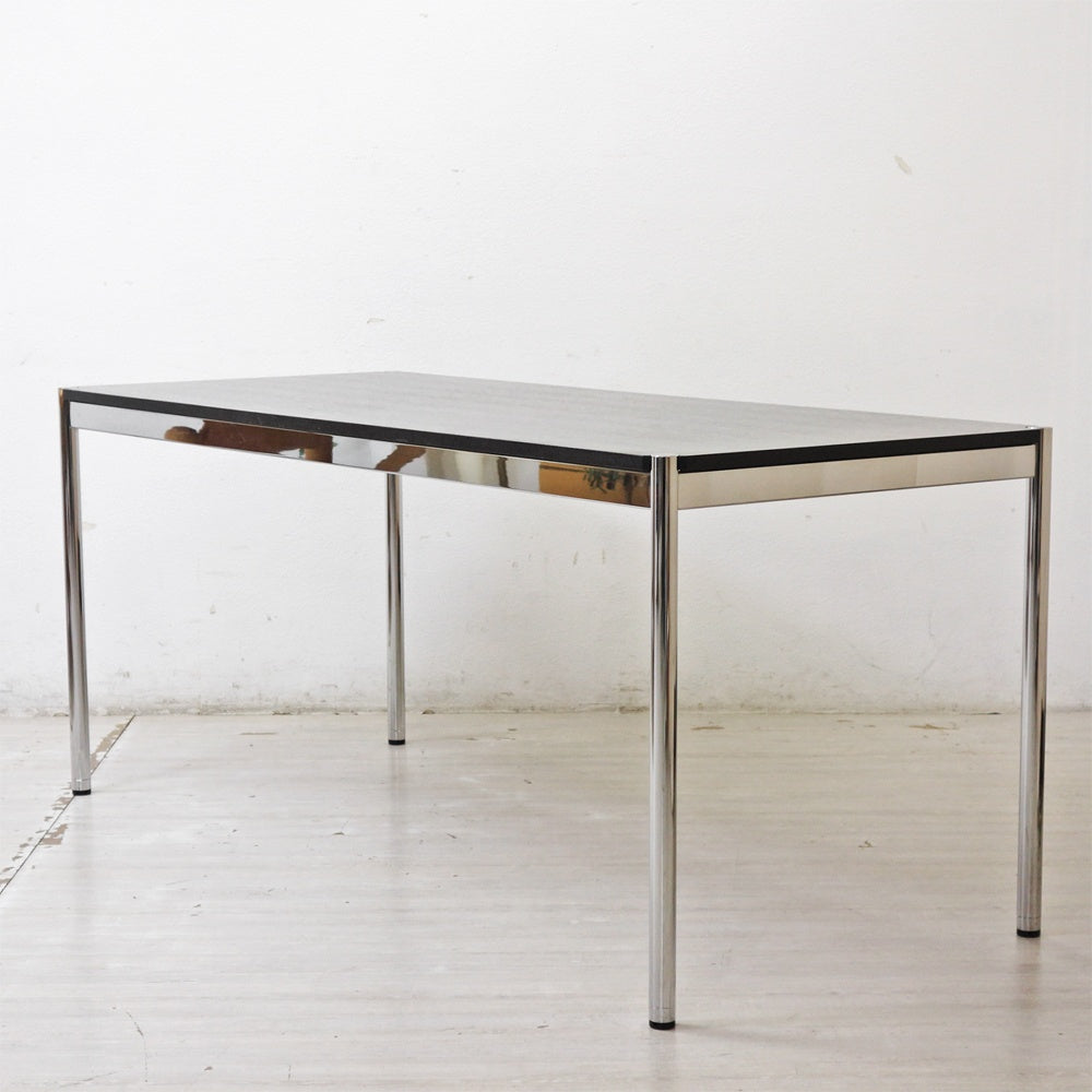 ユーエスエムハラー USMハラー USM Haller モジュラーファニチャー ハラーテーブル ワークデスク W175cm オーク材 ブラック スイス ●