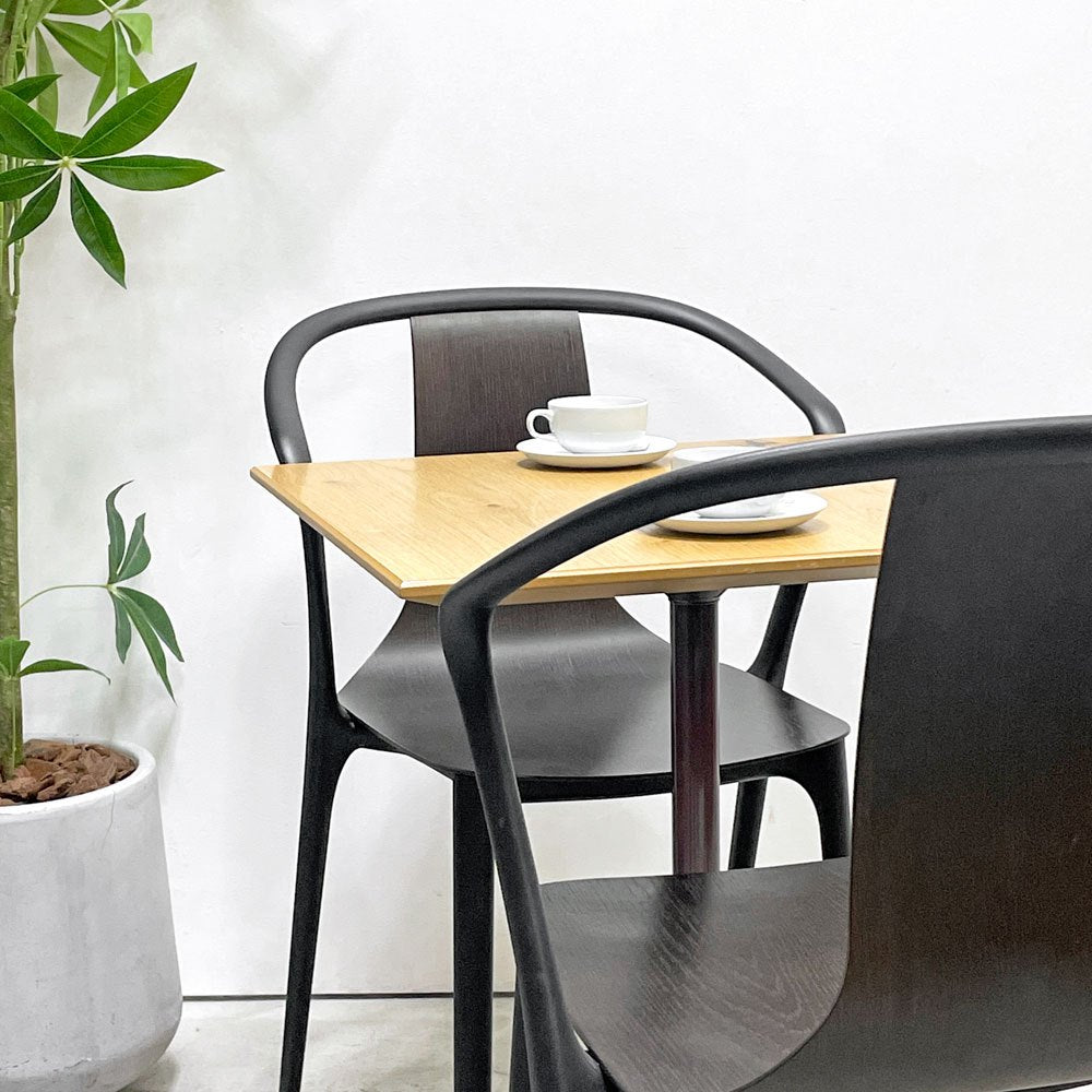 コッコレ coccole スクエアテーブル SQUARE TABLE カフェテーブル オーク材 ｗ60cm インダストリアルデザイン 定価￥51,700- ●