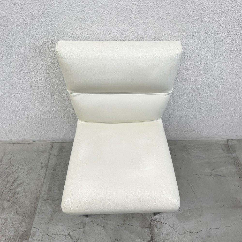 フェンディ・カーサ FENDI CASA エー・ビー・デュアメル AB Duhamel ダイニングチェア 本牛革 オフホワイト 参考価格 約45万～65万の品 A 〓