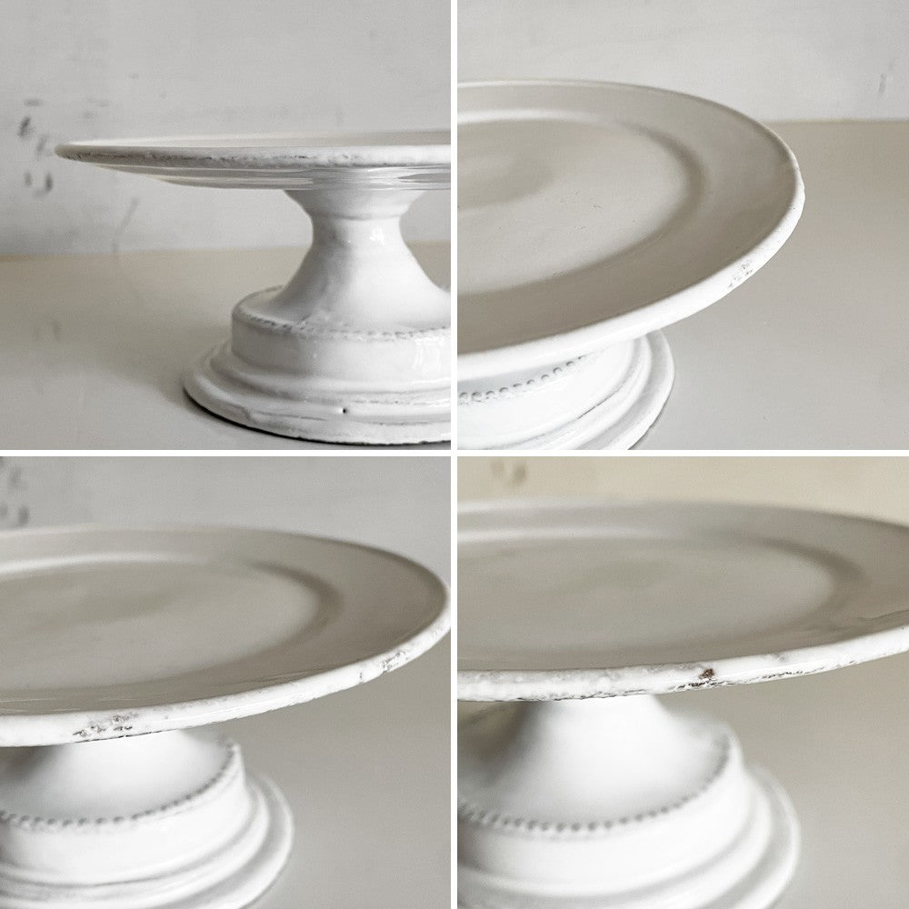 アスティエ・ド・ヴィラット Astier de Villatte  ソーブル Sobre スモールケーキスタンド コンポート W19.5cm 陶器 フランス ■