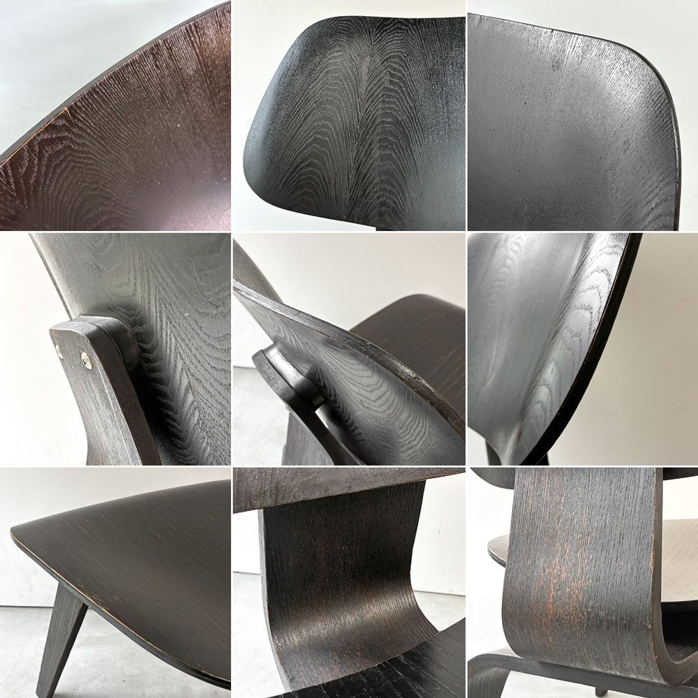 ハーマンミラー Herman Miller プライウッドラウンジチェア LCW ウッドレッグ 楕円形マウント 1950s ビンテージ C&R イームズ ミッドセンチュリー ◎