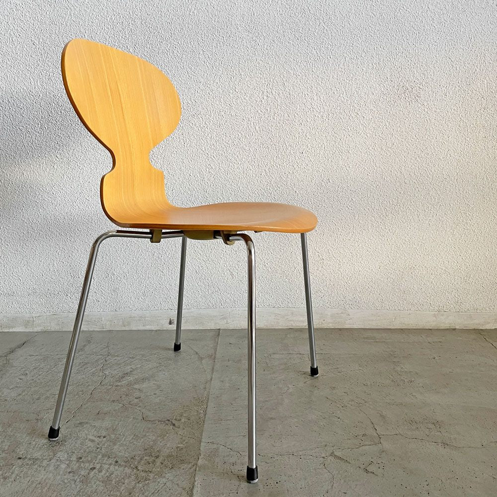フリッツハンセン Fritz Hansen 3101 アリンコチェア アントチェア 4本脚 ナチュラルビーチ ラッカー仕上げ フェルトグライズ アルネ・ヤコブセン D 〓