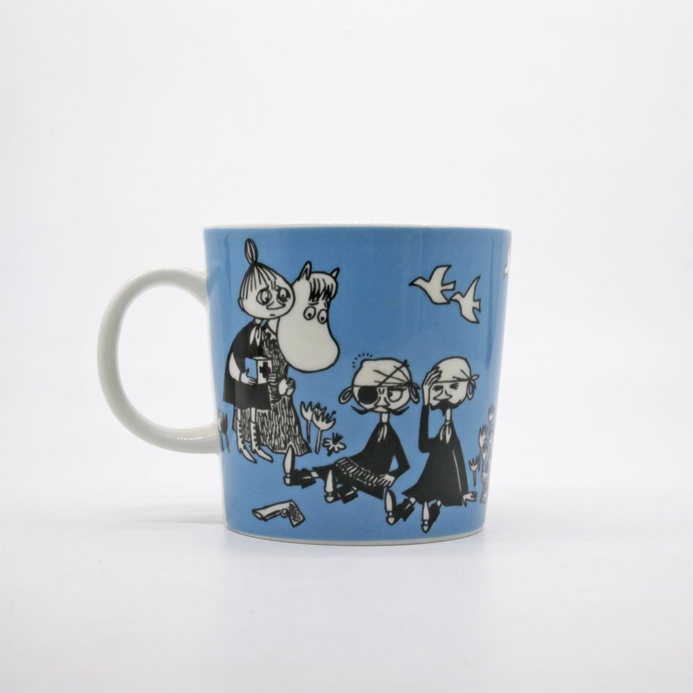 アラビア ARABIA ムーミンマグ MOOMIN ピース ライトブルー 1996-2002年 廃番 フィンランド 北欧食器 希少 ●