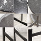 オックスデンマーク OX DENMARQ シングルデックテーブル SINGLE DECK TABLE 大理石×スチール ブラック ●