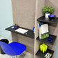 リーンロゼ ligne roset ロゼソフトウォール ROSETSoftwall シェルフ付きデスク Busetti Garuti Redaelli フェルト フランス 店舗什器 ◎