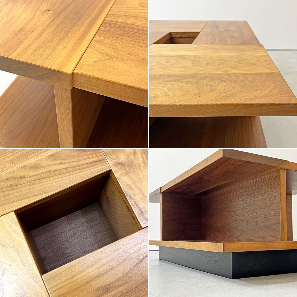 サンコー SUNKOH プロント リビングテーブル PRONTO Living Table ウォールナット材 無垢材 長方形 オーダーサイズ 森 宣雄 モダンデザイン ●