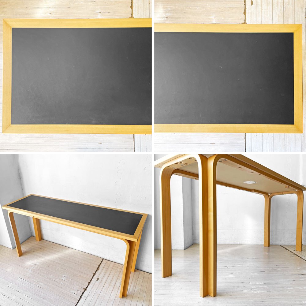 マグナスオルセン Magnus Olesen ダイニングテーブル デスク ビーチ材 × リノリウム天板 W150cm R・ティエセン ＆ J・ソーレンセン デンマーク 北欧家具 ★
