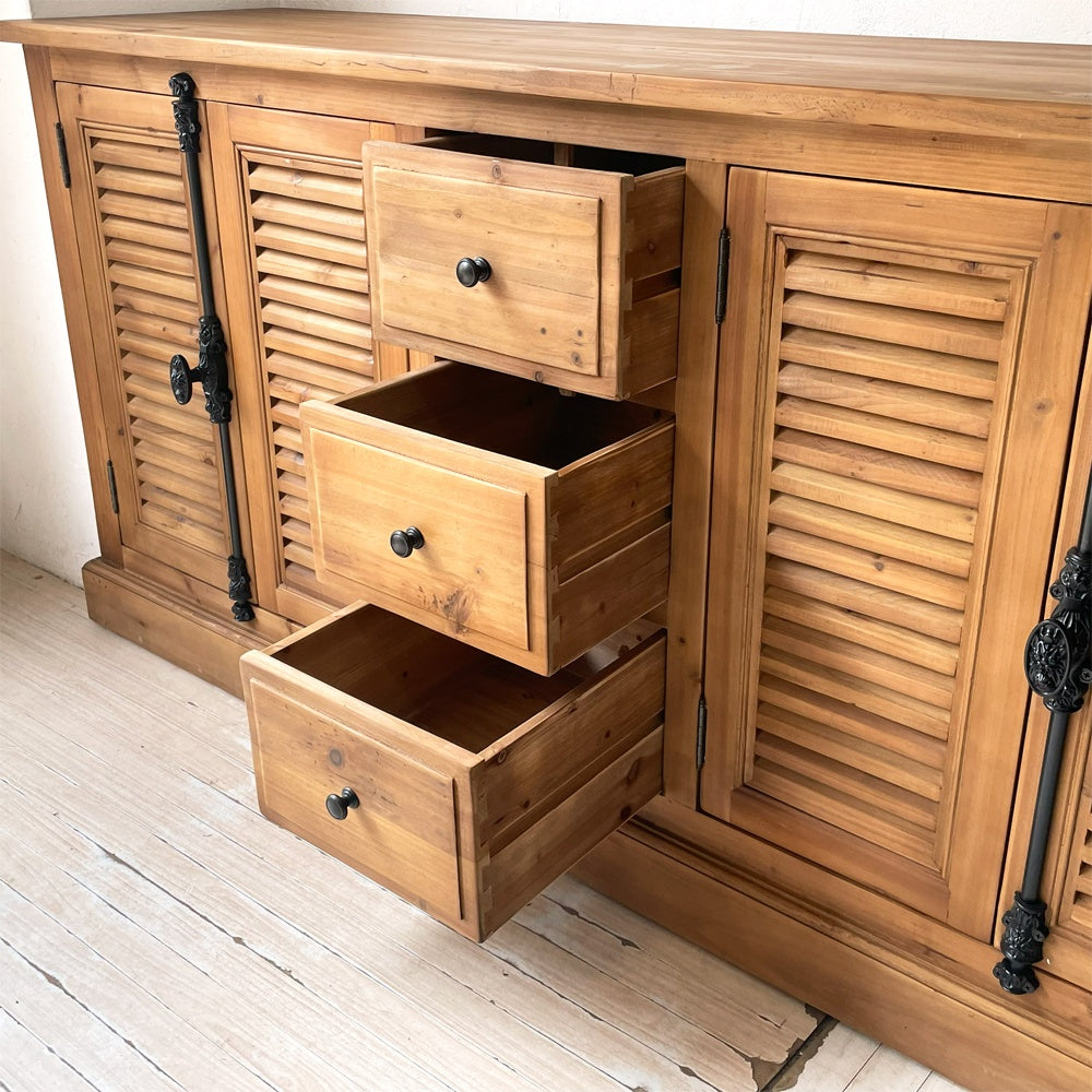クラッシュゲート CRASHGATE ノットアンティークス Knot antiques ルーチェ LUCE サイドチェスト 杉古材 サイドボード 展示美品 ★