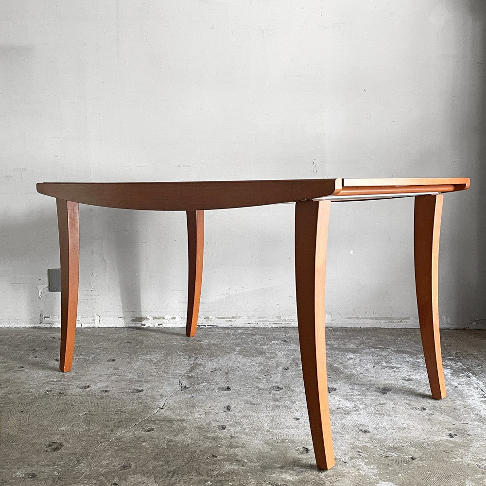 カリガリス Calligaris エクステンション ダイニングテーブル 伸長式 蛇腹 チェリー材 W147~222cm イタリアモダン ■