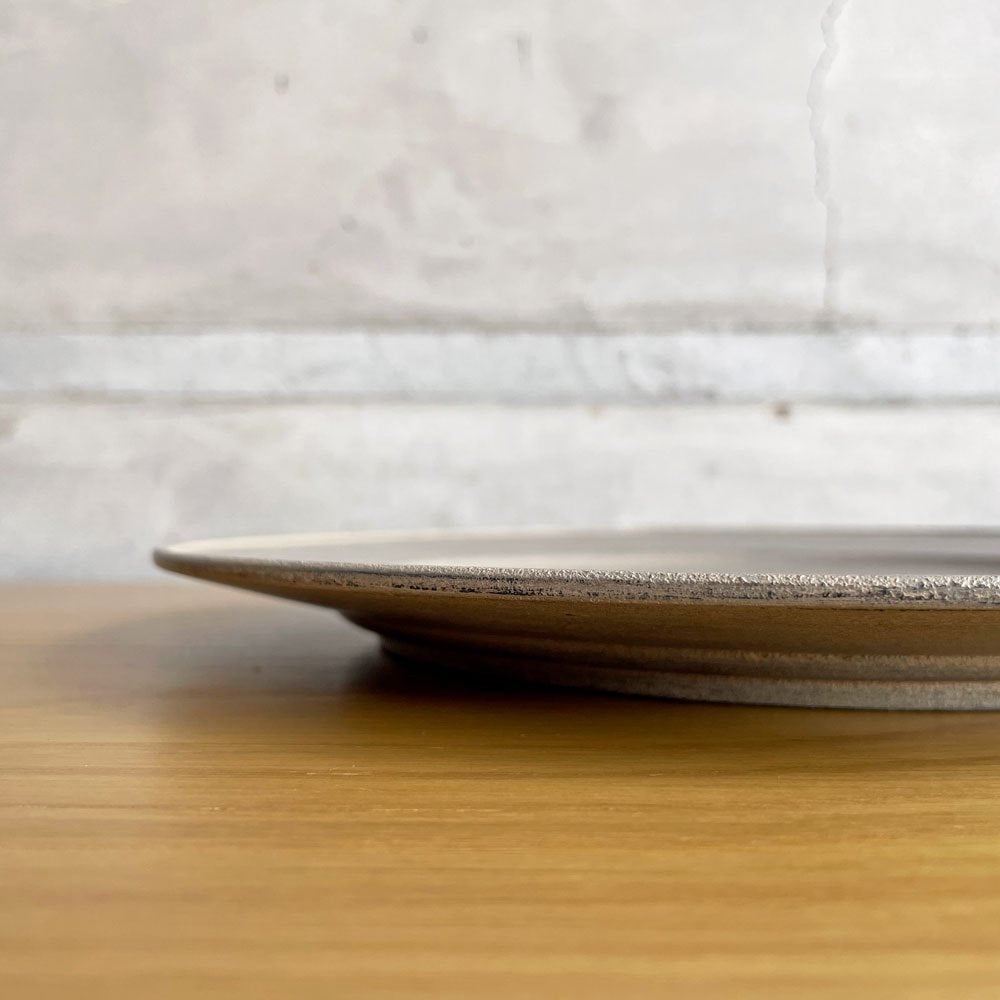 富井貴志 Takashi Tomii 白漆 リム皿 27cm ホオノキ 木製プレート 木工 現代作家 定価￥16,500- ♪