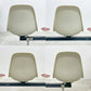 ハーマンミラー Herman Miller ビンテージ エアポートベンチ タンデムシート 4連 サイドシェル 3rd PVCレザー FRP イームズ 希少 〓