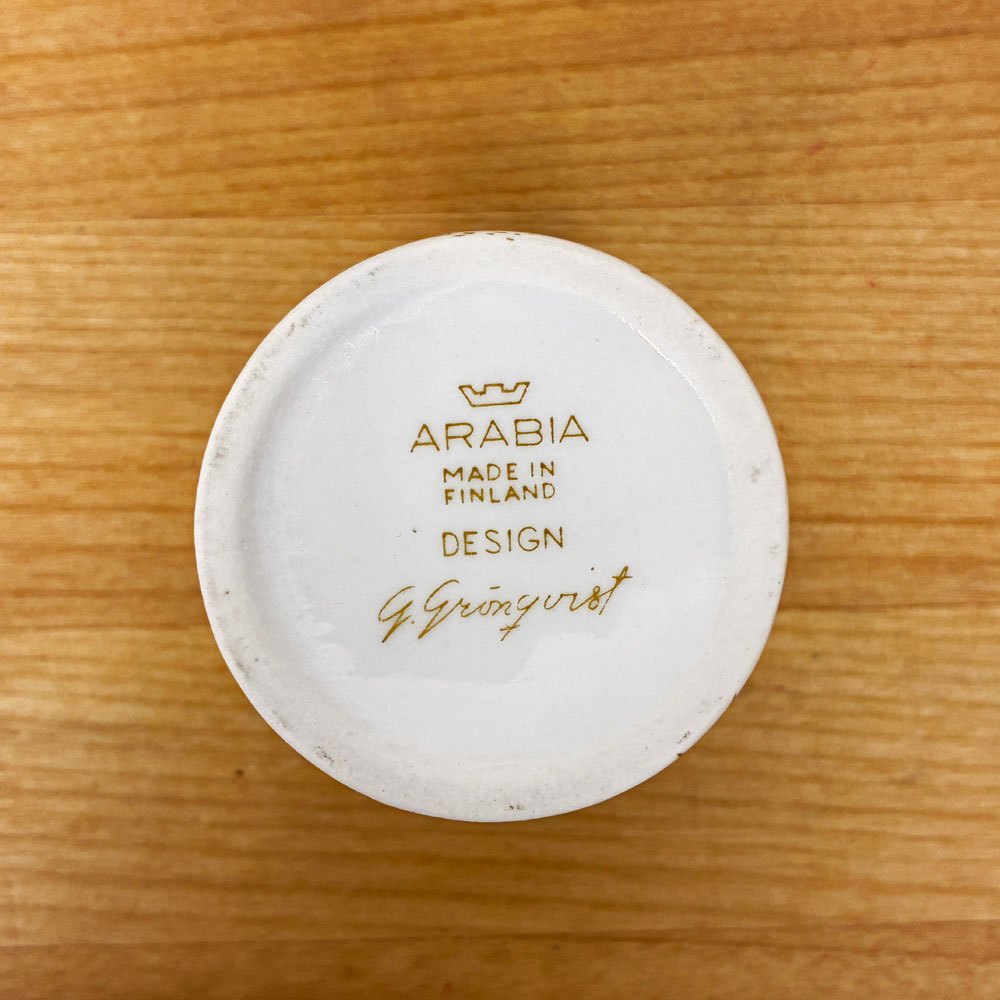 アラビア ARABIA ルースター エッグカップ ゴールド 【ソーサー無し】 Gunvor Olin-Gronqvist ビンテージ 北欧食器 ◎