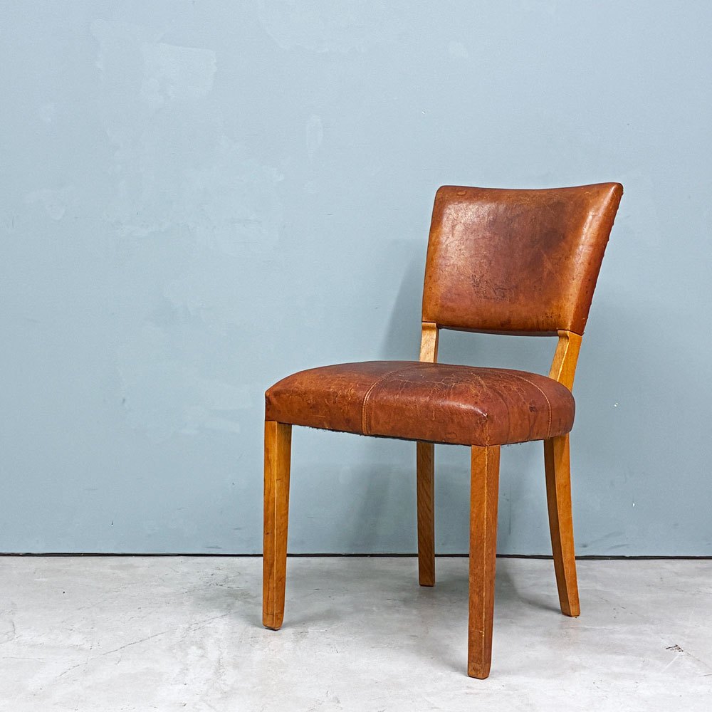 トラックファニチャー TRUCK FURNITURE エスアールチェア SR CHAIR ダイニングチェア ナラ無垢材 本革 ビンテージスタイル ◎