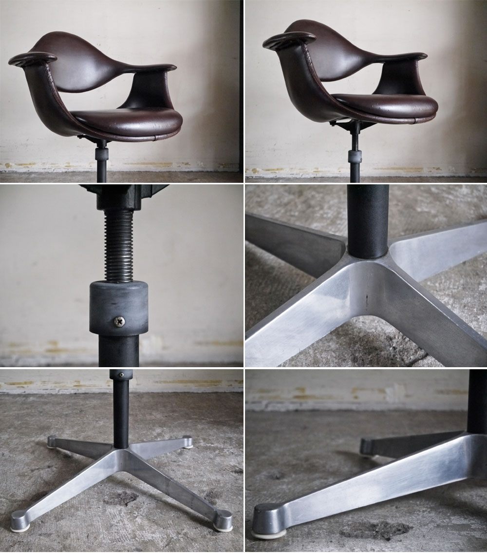 ICF ・ De Padova ビンテージ DAF SWIVEL CHAIR コントラクトベース ジョージネルソン George Nelson 初期モデル 希少 60’s ■