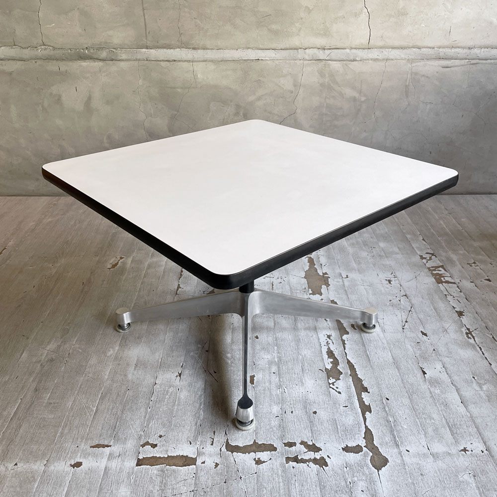 ハーマンミラー Herman Miller ビンテージ コントラクトテーブル スクエア ローテーブル コーヒーテーブル イームズ ミッドセンチュリー W60cm 廃番サイズ ♪