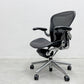 ハーマンミラー Herman Miller アーロンチェア Bサイズ ポスチャーフィット クラシックカーボンメッシュ ポリッシュドアルミベース ビル・スタンフ ＆ ドン・チャドウィック 〓
