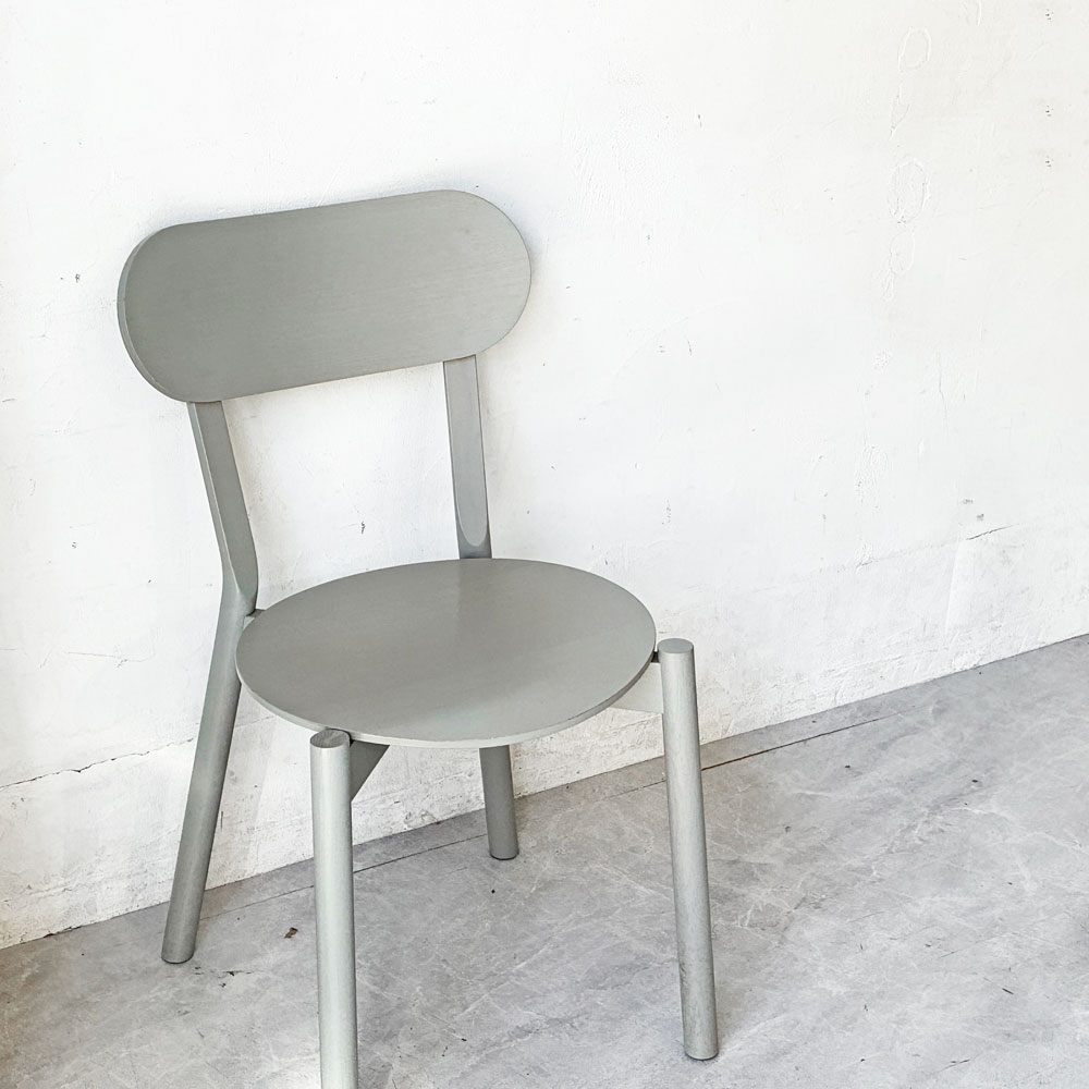 カリモクニュースタンダード KARIMOKU NEW STANDARD キャストールチェア CASTOR CHAIR スタッキング BIG-GAME グレイングレー 定価￥47.300- ★