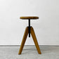 クラッシュゲート CRASHGATE ノットアンティークス Knot Antiques リフト ロースツール LIFT STOOL Lo オーク無垢材 回転昇降 インダストリアル 廃番 ●