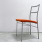 カリガリス Calligaris ダイニングチェア ファブリック スチール オレンジ系 シルバー イタリア モダンスタイル A ●