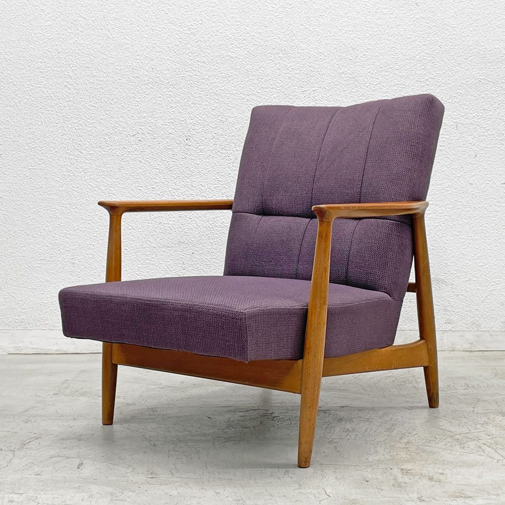 北欧スタイル Scandinavian Style 1pソファ 1シーター 木製フレーム ファブリック張り ミッドセンチュリーデザイン 〓