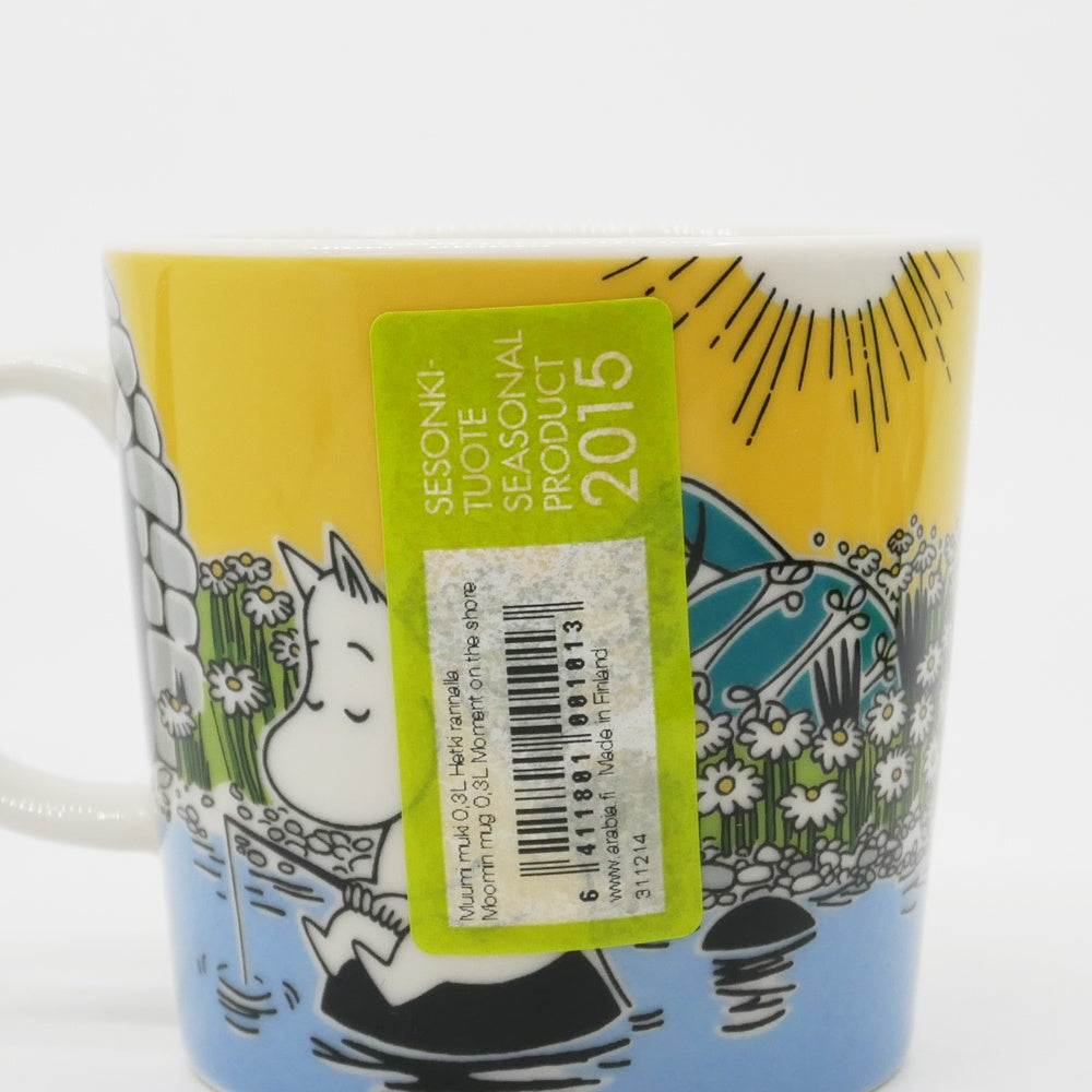 アラビア ARABIA ムーミンマグ MOOMIN 浜辺のひととき モメントオンザシュアー 2015年 夏限定 フィンランド 北欧食器 箱付き ●