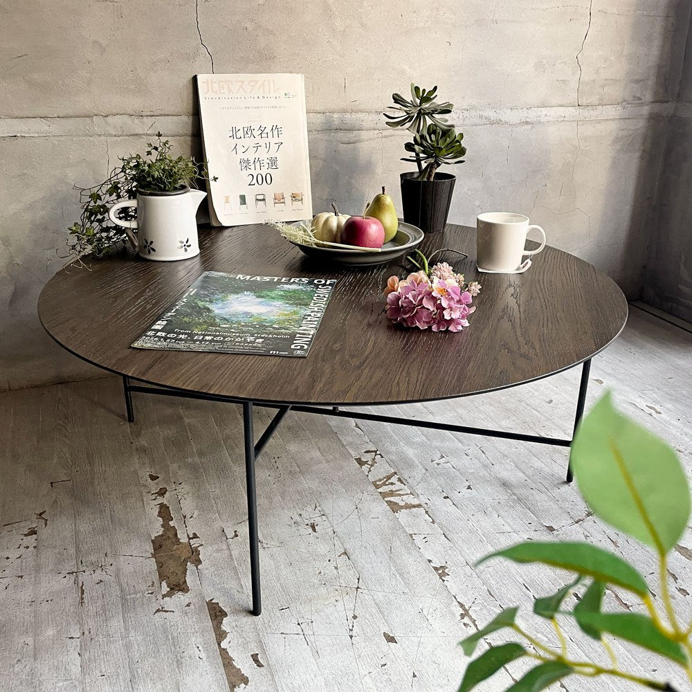 デパドヴァ DePadova セン SEN センターテーブル コーヒーテーブル ローテーブル ラウンド オークスモーク 大城健作 定価￥253,000- ♪