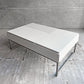ボーコンセプト BoConcept シヴァ Chiva コーヒーテーブル 天板リフトアップ 収納スペース付 W88cm マットホワイト ガラス天板 廃番カラー 北欧モダン デンマーク ♪