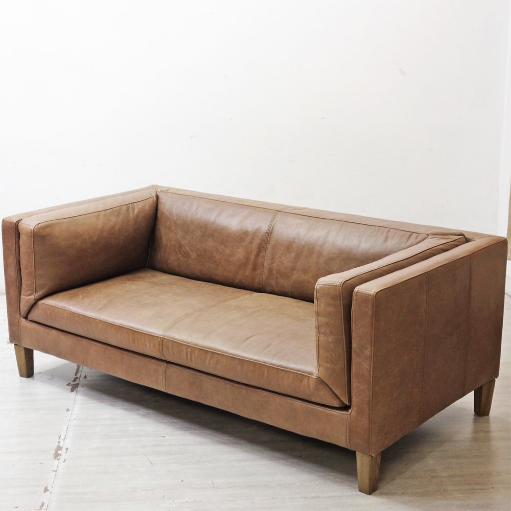 ハロ HALO フリーハンド FREE HAND SPENCER 2Pソファ w185cm 牛本革 英国 ビンテージスタイル アスプルンド取扱 ●