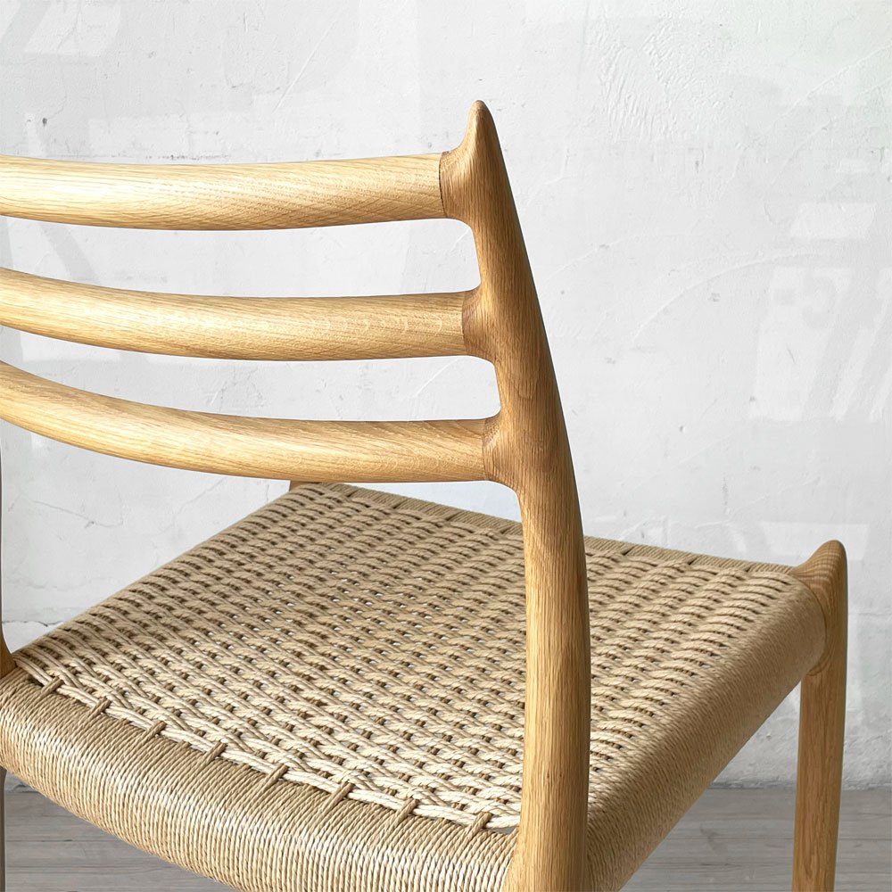 JLモラー J.L.Moller Model No.78 ダイニングチェア オーク材 ペーパーコード ニールス・O・モラー デンマーク 定価¥177,100- ★