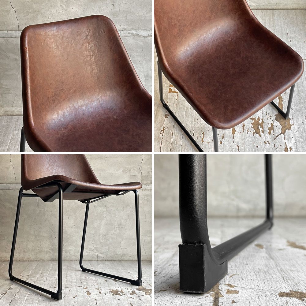 クラッシュゲート CRASH GATE ノットアンティークス Knot antiques ログチェア LOG CHAIR ビンテージモカ MOCHA ダイニングチェア ♪