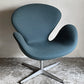フリッツハンセン Fritz Hansen スワンチェア SWAN ラウンジチェア グリーン ファブリック アルネ・ヤコブセン ミッドセンチュリー 北欧 参考定価￥668,580～ ■