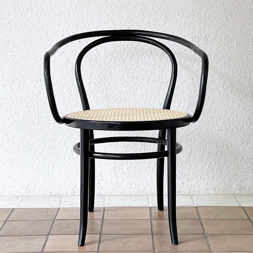 トーネット THONET ビンテージ No.209 ベントウット アームチェア コルビジェチェア ヴィエナチェア ダイニングチェア ラタンシート ◇