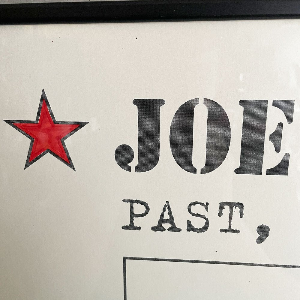 ジョー・ストラマー Joe Strummer 「「ジョー・ストラマー★過去、現在そして未来」展  海外オリジナルポスター エディションナンバー入り 2004年 額装品 希少 ♪