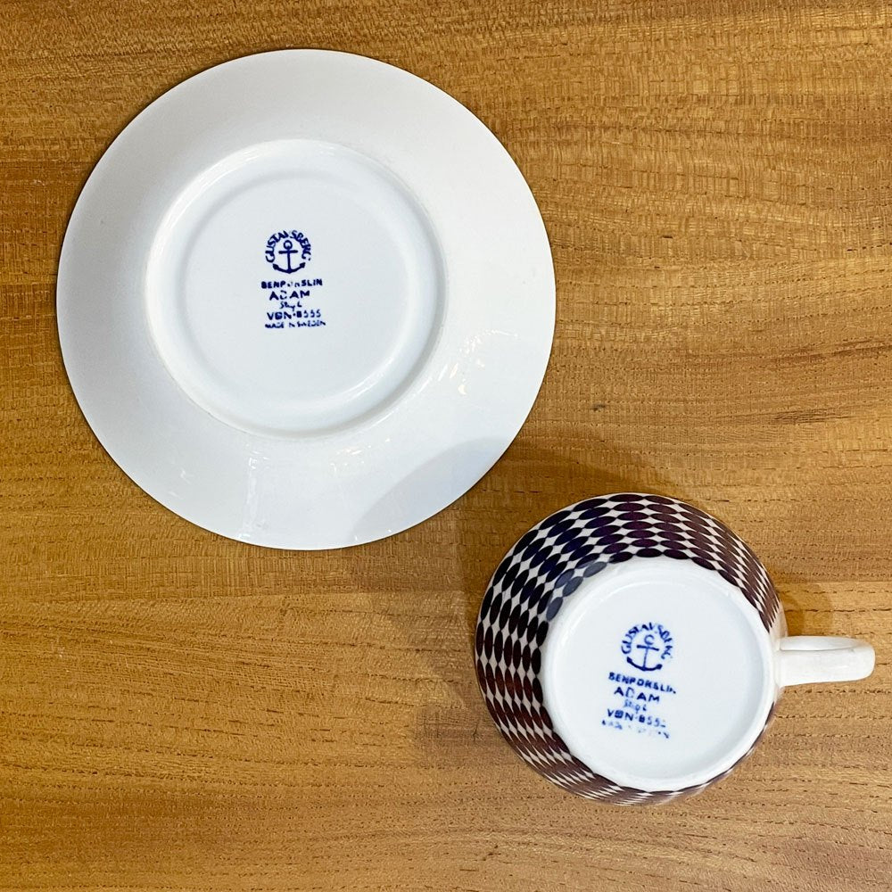 グスタフスベリ GUSTVSBERG アダム ADAM コーヒーカップ＆ソーサー 北欧食器 ビンテージ C ◎