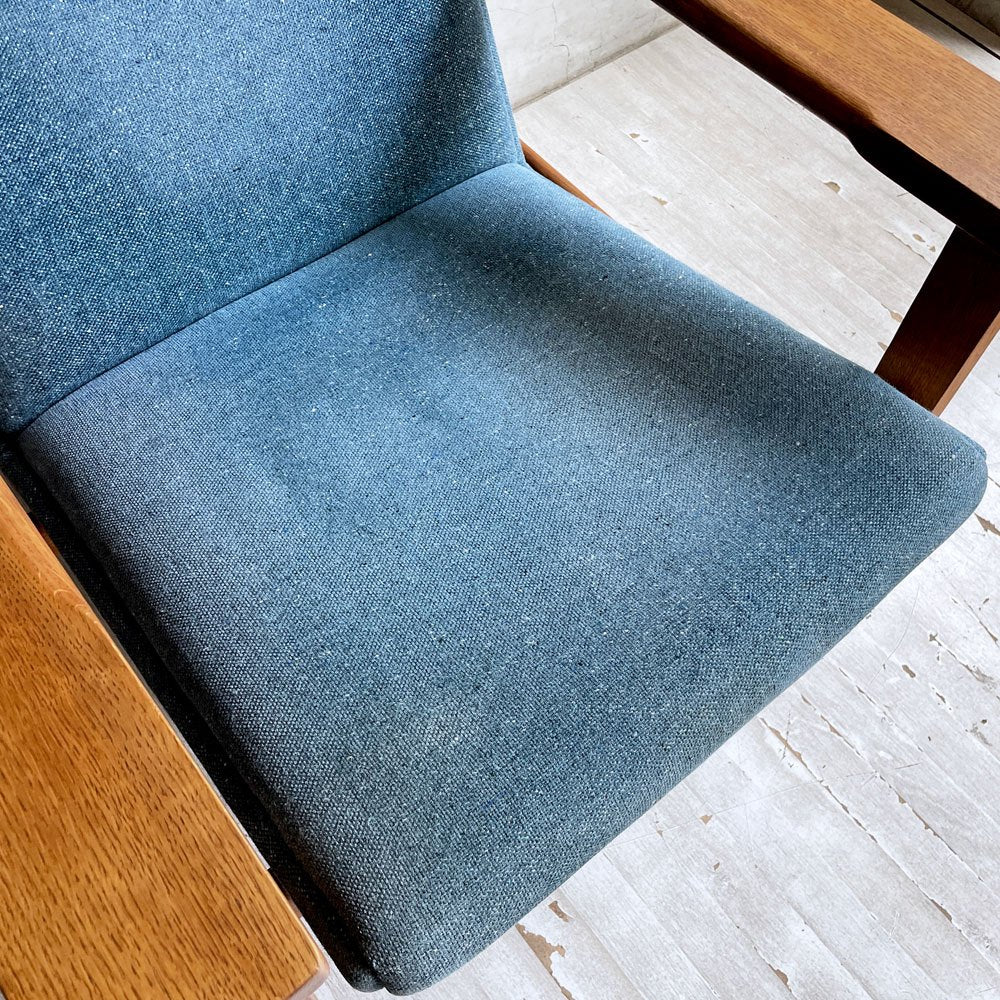 ゲタマ GETAMA GE163A 1Pソファ ラウンジチェア イージーチェア ハイバック オーク無垢材 ハンス・J・ウェグナー ビンテージ 北欧家具 希少 ♪