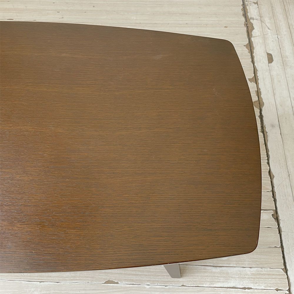エーフラット a.flat オーバル コーヒーテーブル 引き出し付き W90cm アッシュ材 ★