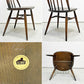 アーコール Ercol クエーカーチェア ダイニングチェア ハイバック オールドコロニアル ブラウン エルム材 × ビーチ材 UKビンテージ 英国家具 B ●