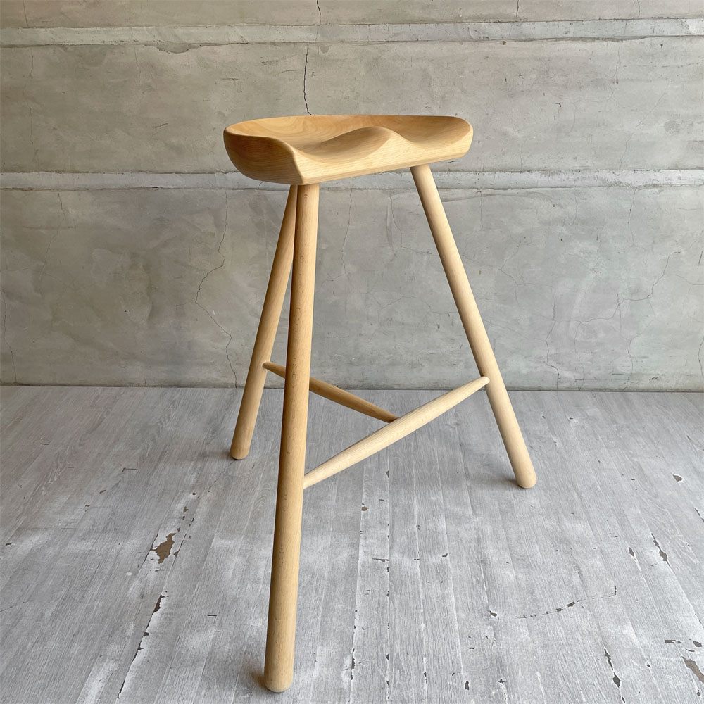 ワーナー Werner シューメーカーチェア Shoemaker Chair NO.69 スツール ビーチ材 ラーズ・ワーナー デンマーク 北欧家具 定価 ¥46,750- ♪