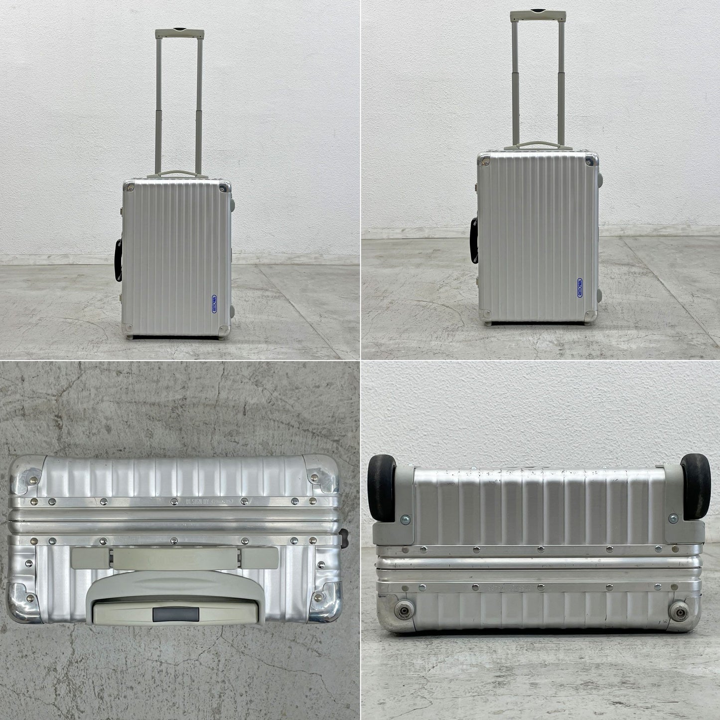 リモワ RIMOWA クラシックフライトキャビンS Classic Flight Cabin 35L 2輪 TSAロックなし シルバー アルミ製キャリーケース スーツケース ドイツ 廃番 〓