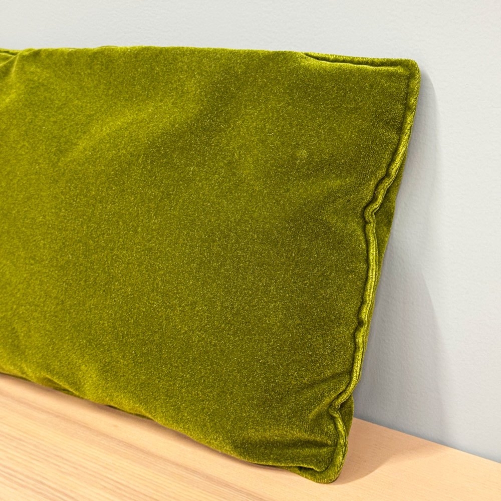 カリモク60 karimoku60 フェザー ハーフクッション モケットグリーン 2個セット ◎