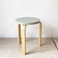 アルテック artek スツール60 Stool60 グリーンラッカー 3本脚 Lレッグ アルヴァ・アアルト スタッキング 北欧家具 定価￥46,200- ★