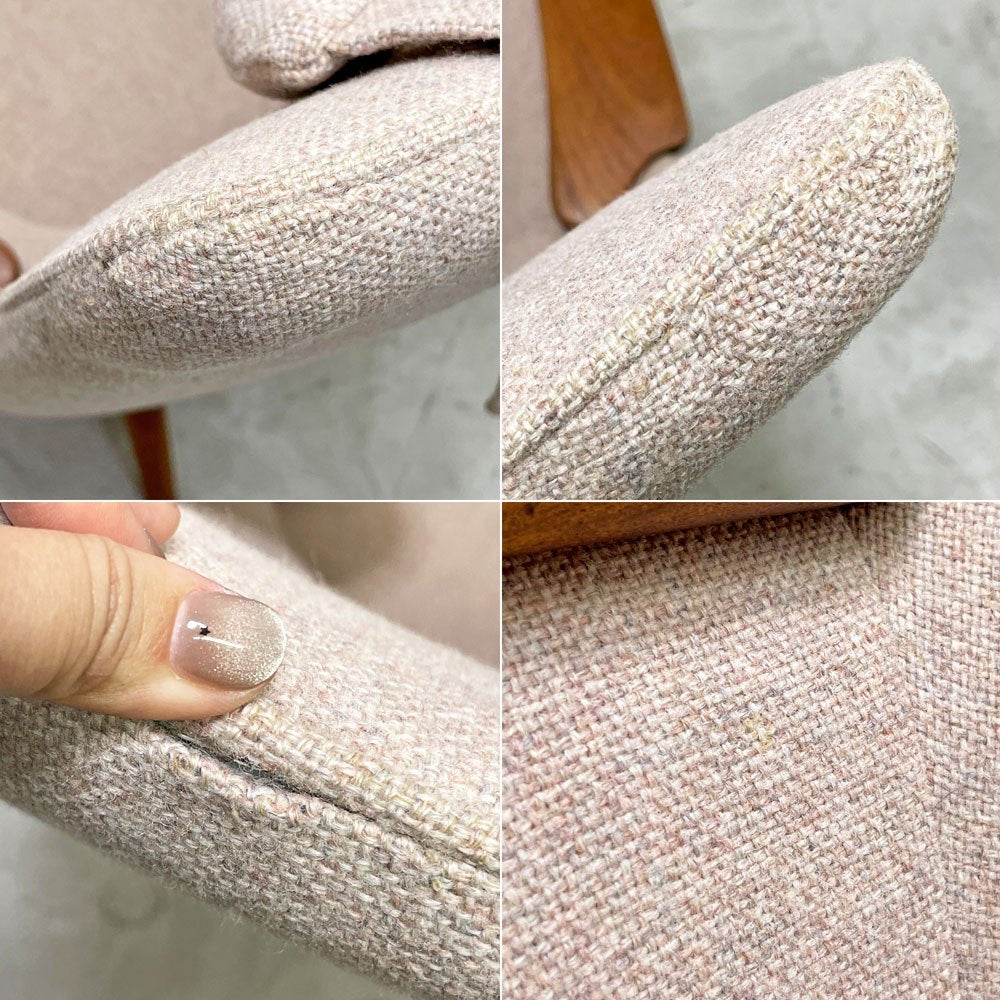 APストールン AP-Stolen AP27 ママベア Mama Bear ラウンジチェア ネックレスト付 チーク材 ファブリック ポールディネセン POVL DINESEN ハンス.J.ウェグナー 北欧ビンテージ 希少 ●
