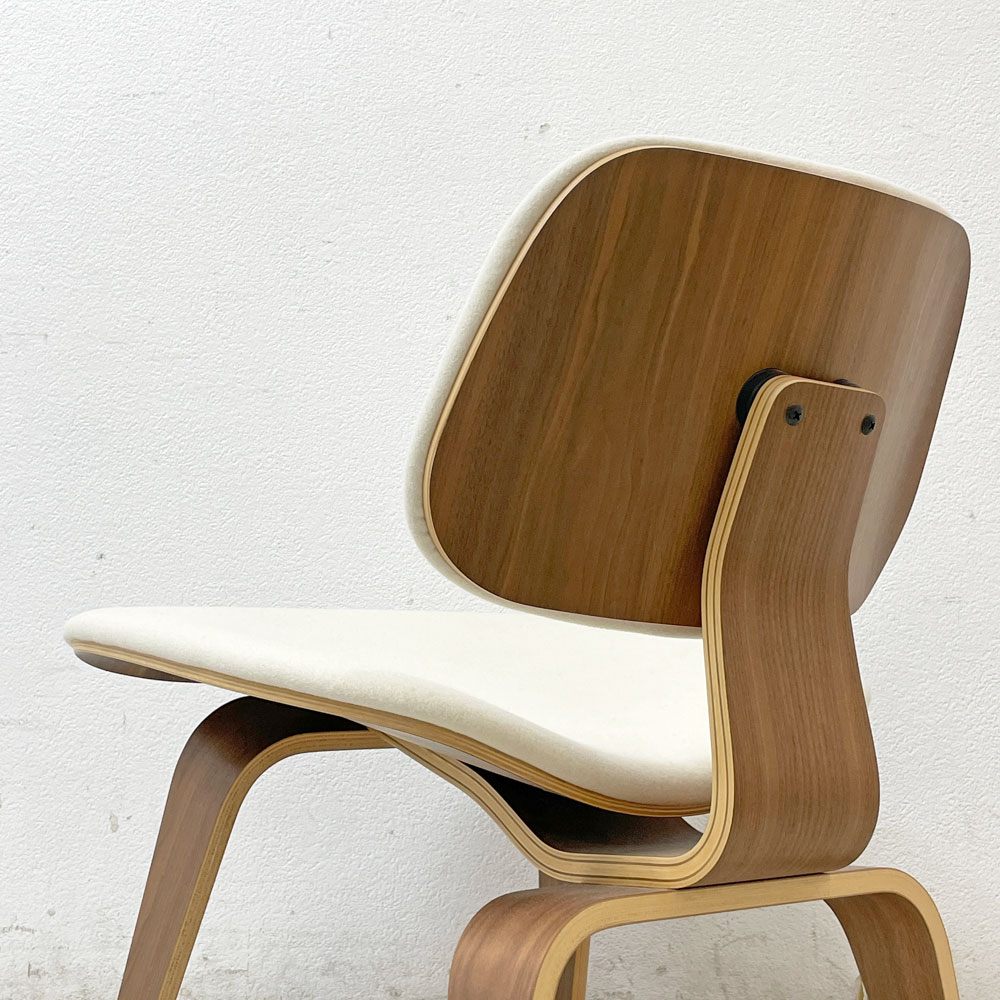 ハーマンミラー Herman Miller プライウッドラウンジチェア LCW ウッドレッグ ウォールナット アプホルスター C&R イームズ ミッドセンチュリー ●