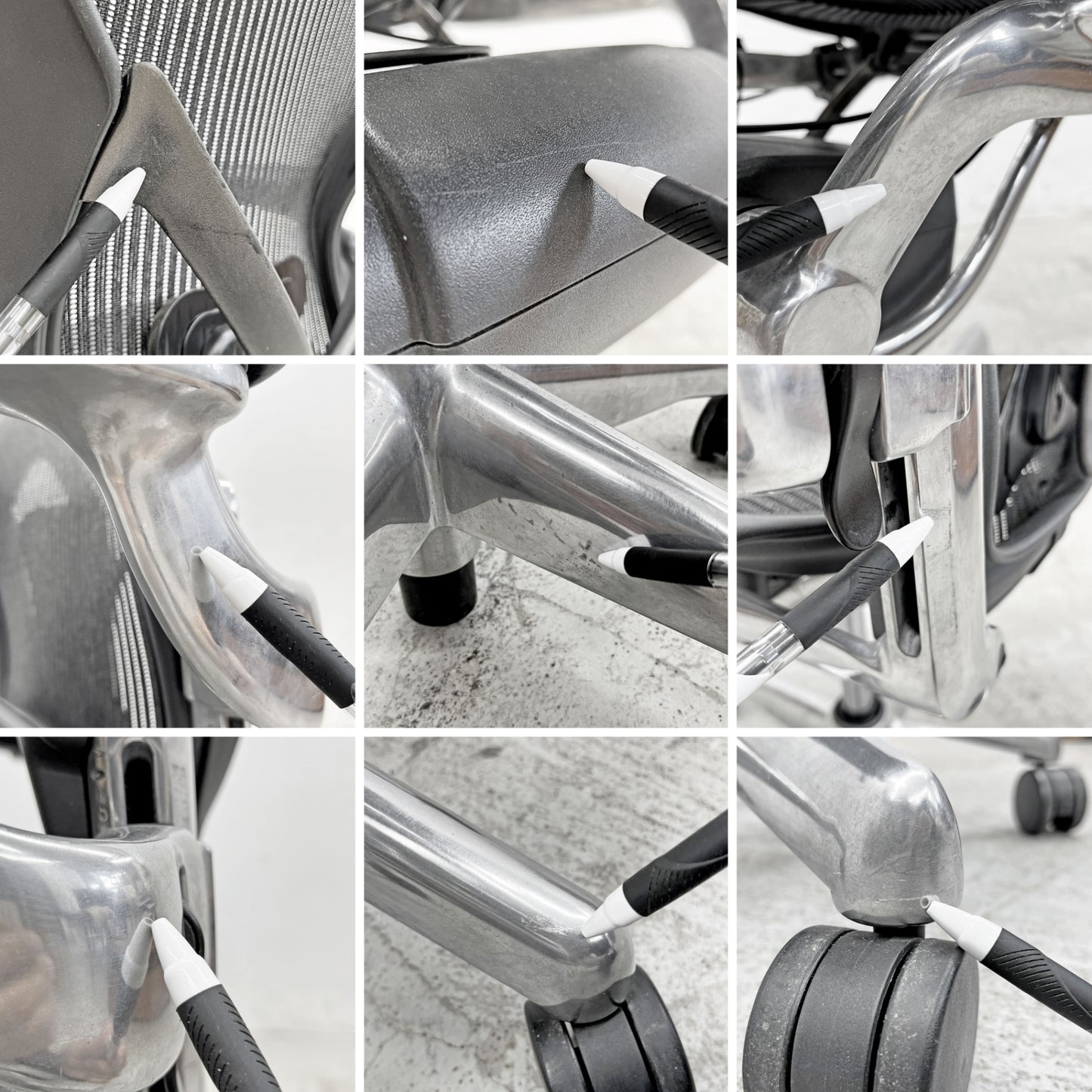 ハーマンミラー Herman Miller アーロンチェア Bサイズ ポスチャーフィット クラシックカーボンメッシュ ポリッシュドアルミベース ビル・スタンフ ＆ ドン・チャドウィック 〓